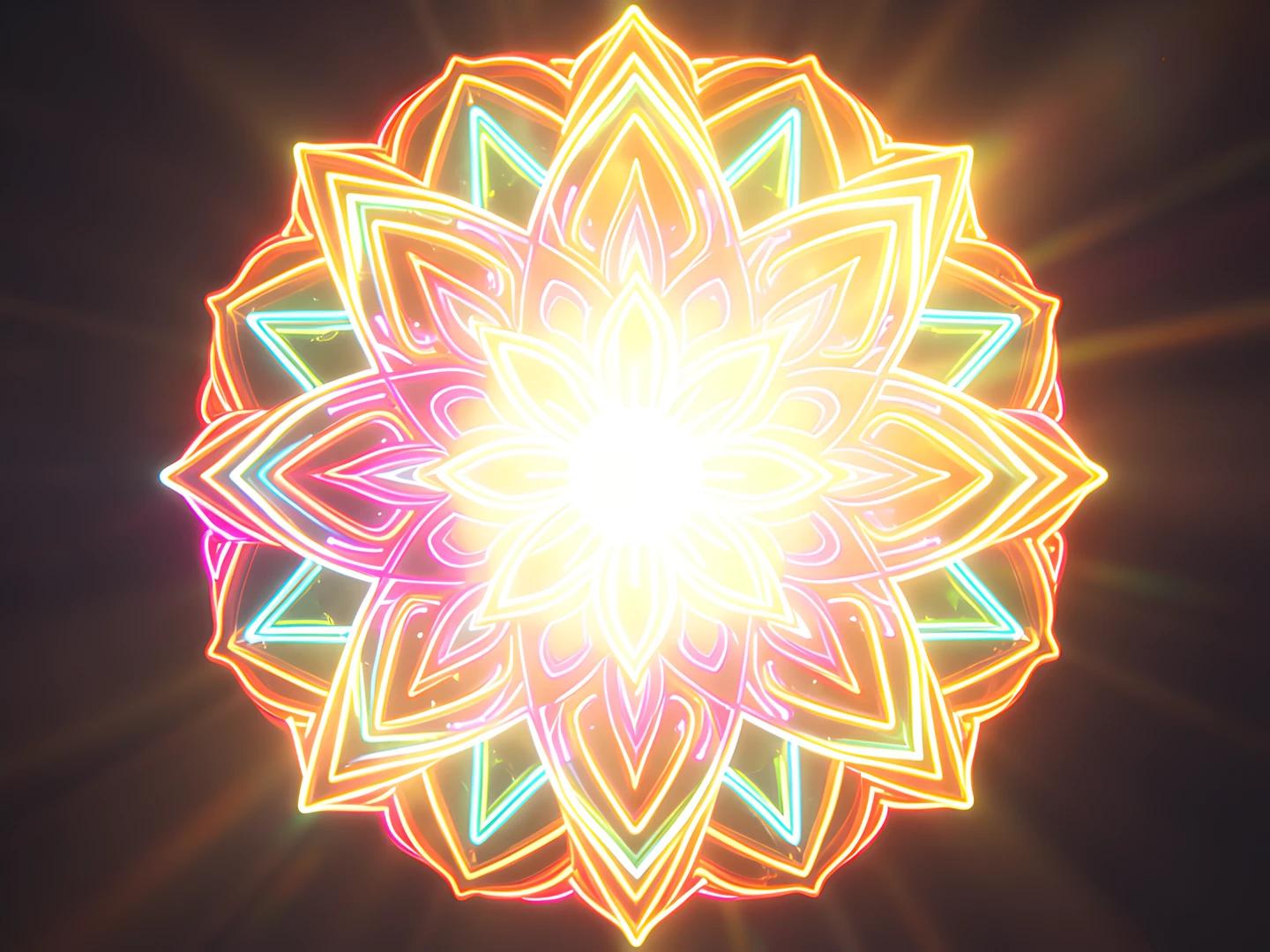 Neon Mandala Glow