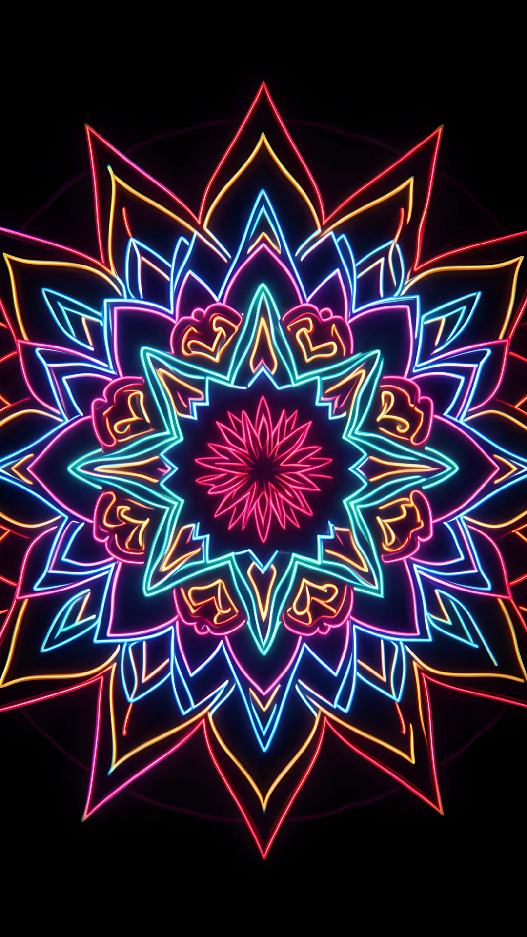 Neon Mandalas