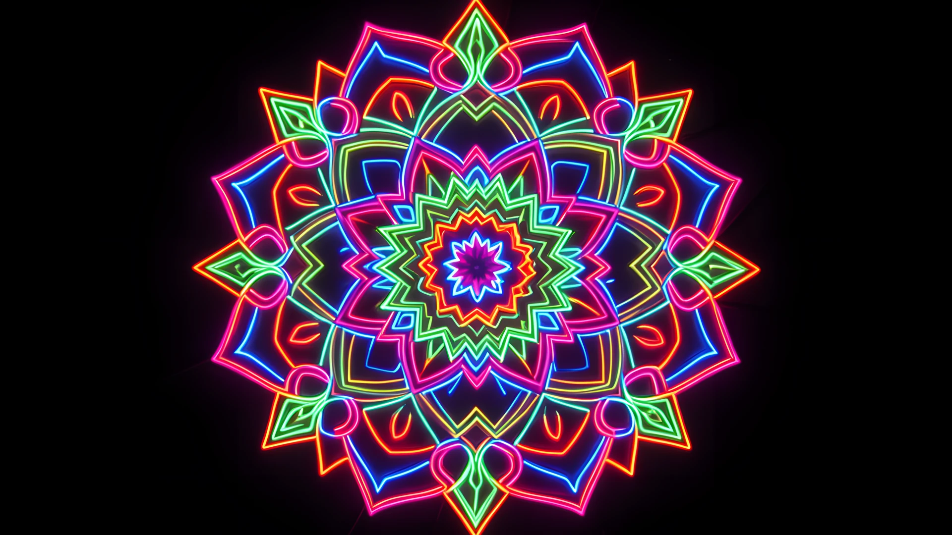 Neon Geometric Patterns