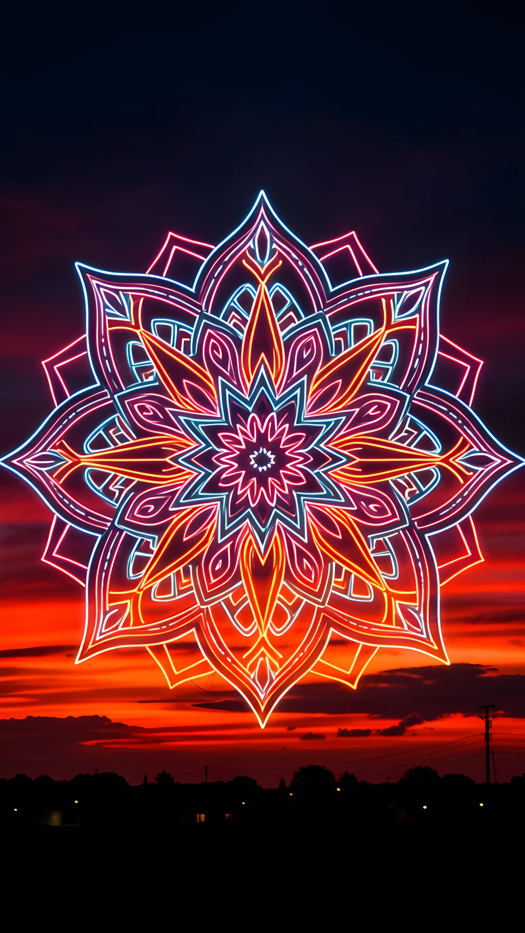 Mystic Neon Bloom