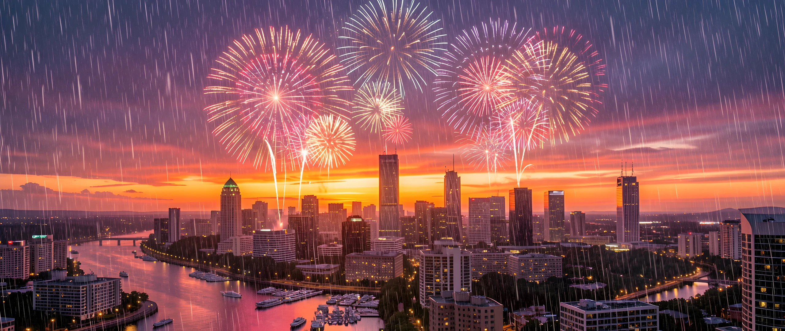 Fireworks Night Sky