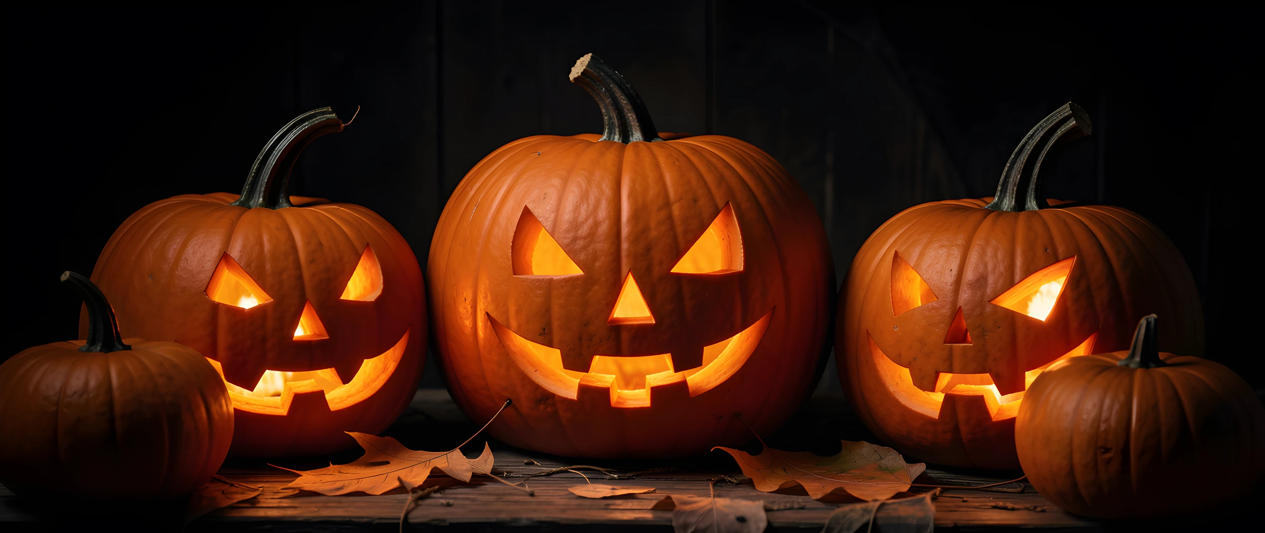 Haunted Pumpkin Scene