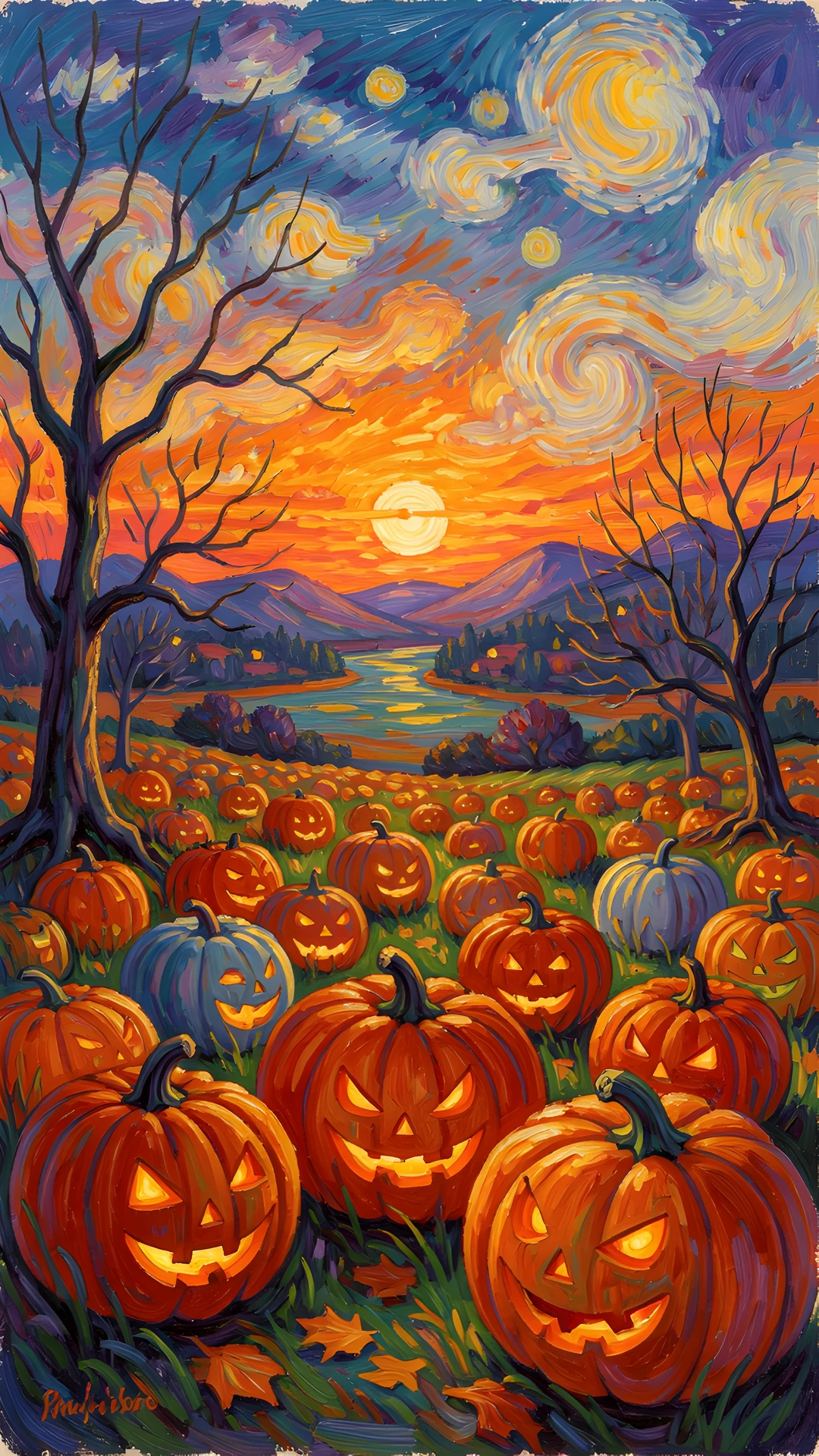 Pumpkin Moonrise