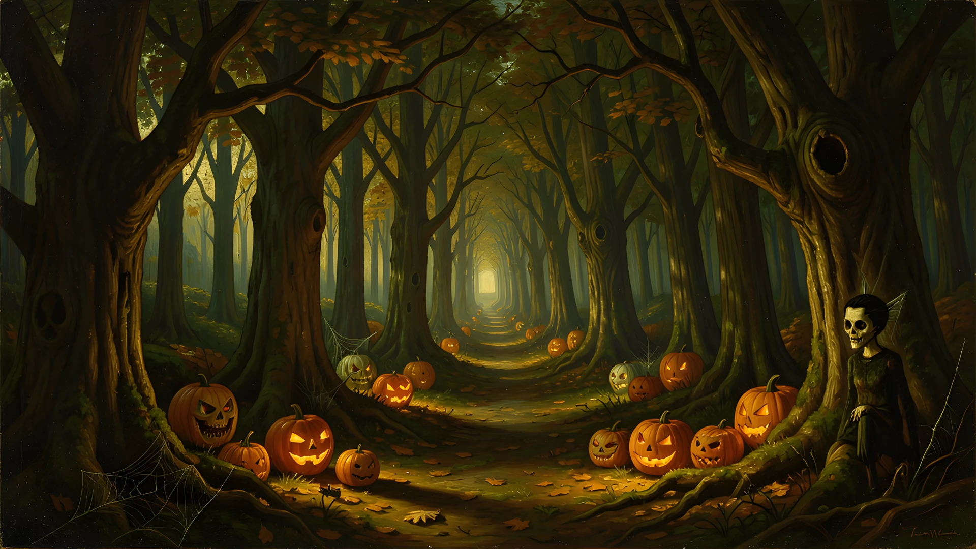 Moonlit Forest Shadows