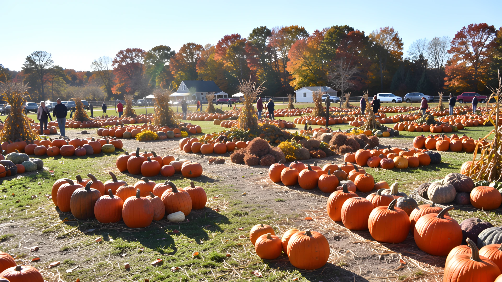 Autumn Harvest Scene