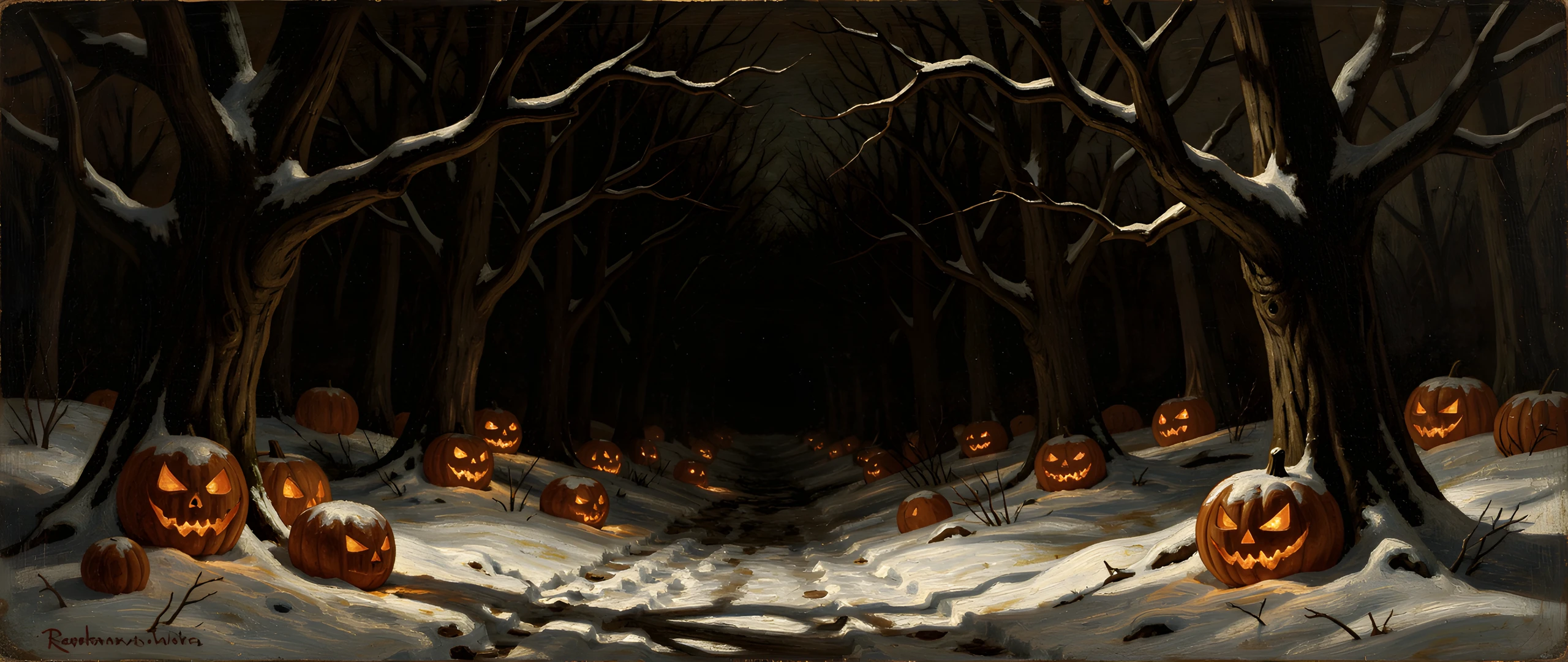 Dark Forest Night