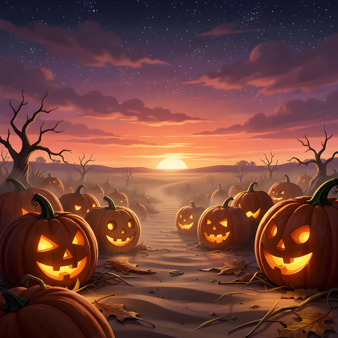 Pumpkin Storm Sunset