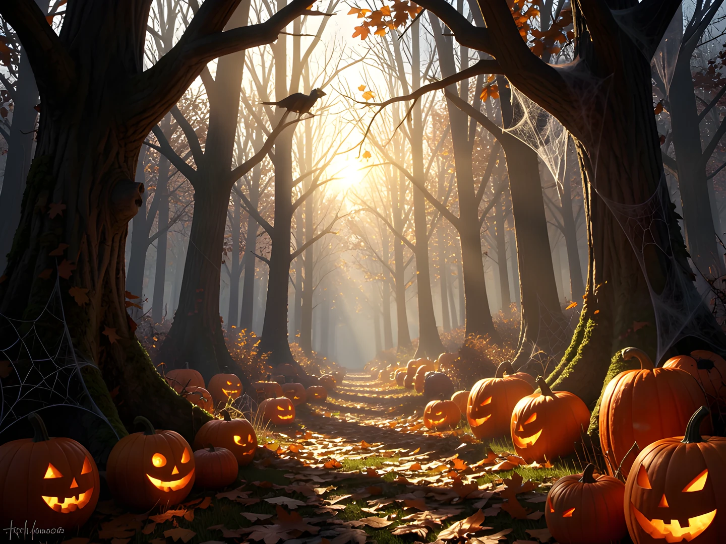 Spooky Autumn Twilight