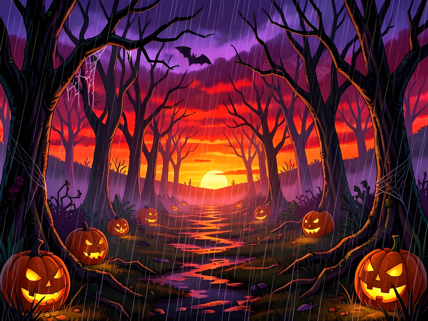 Haunted Twilight Woods