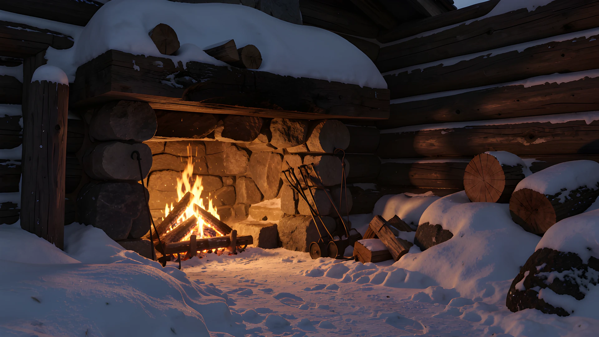 Cozy Winter Cabin