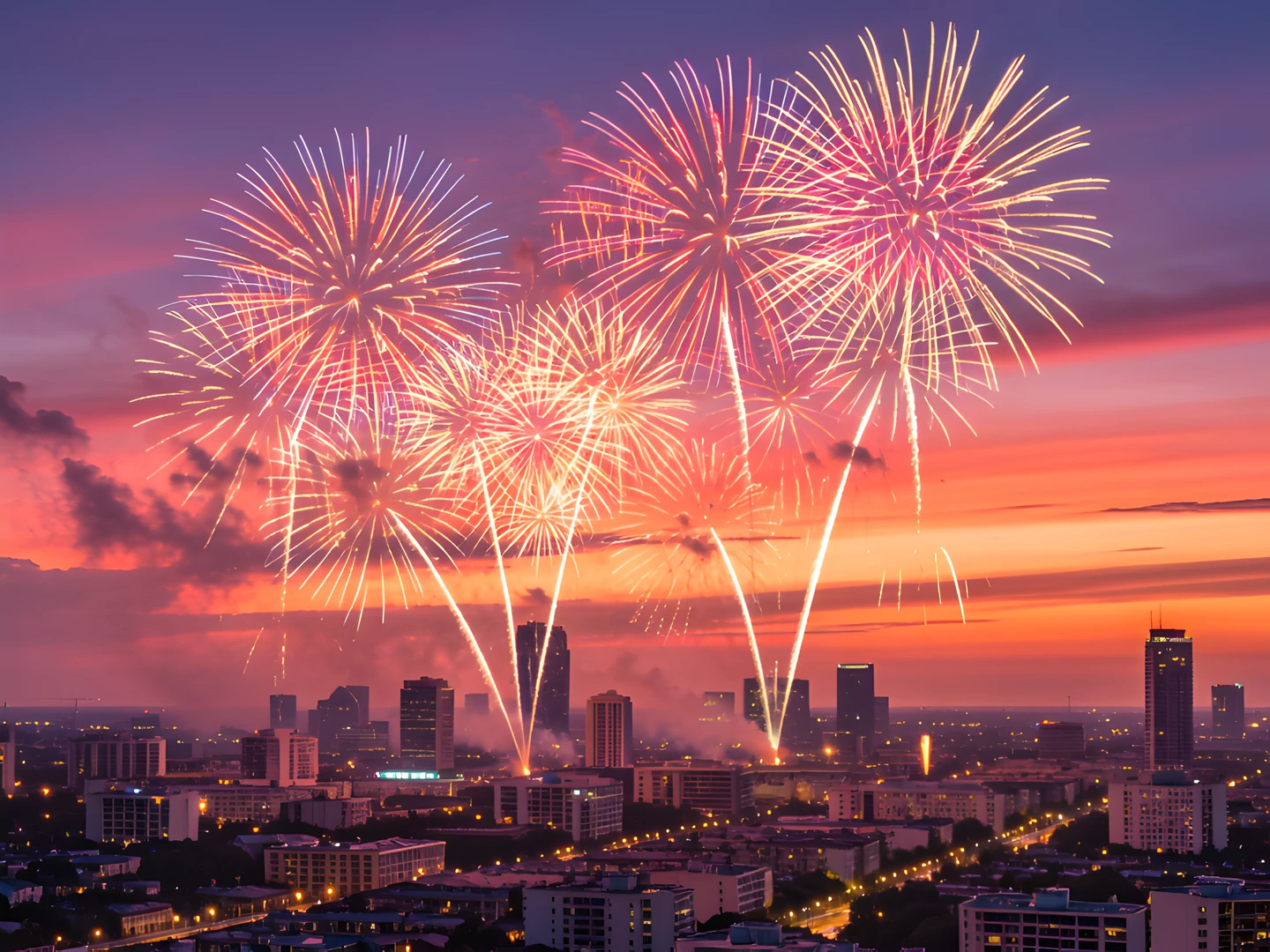 Fireworks Night Sky