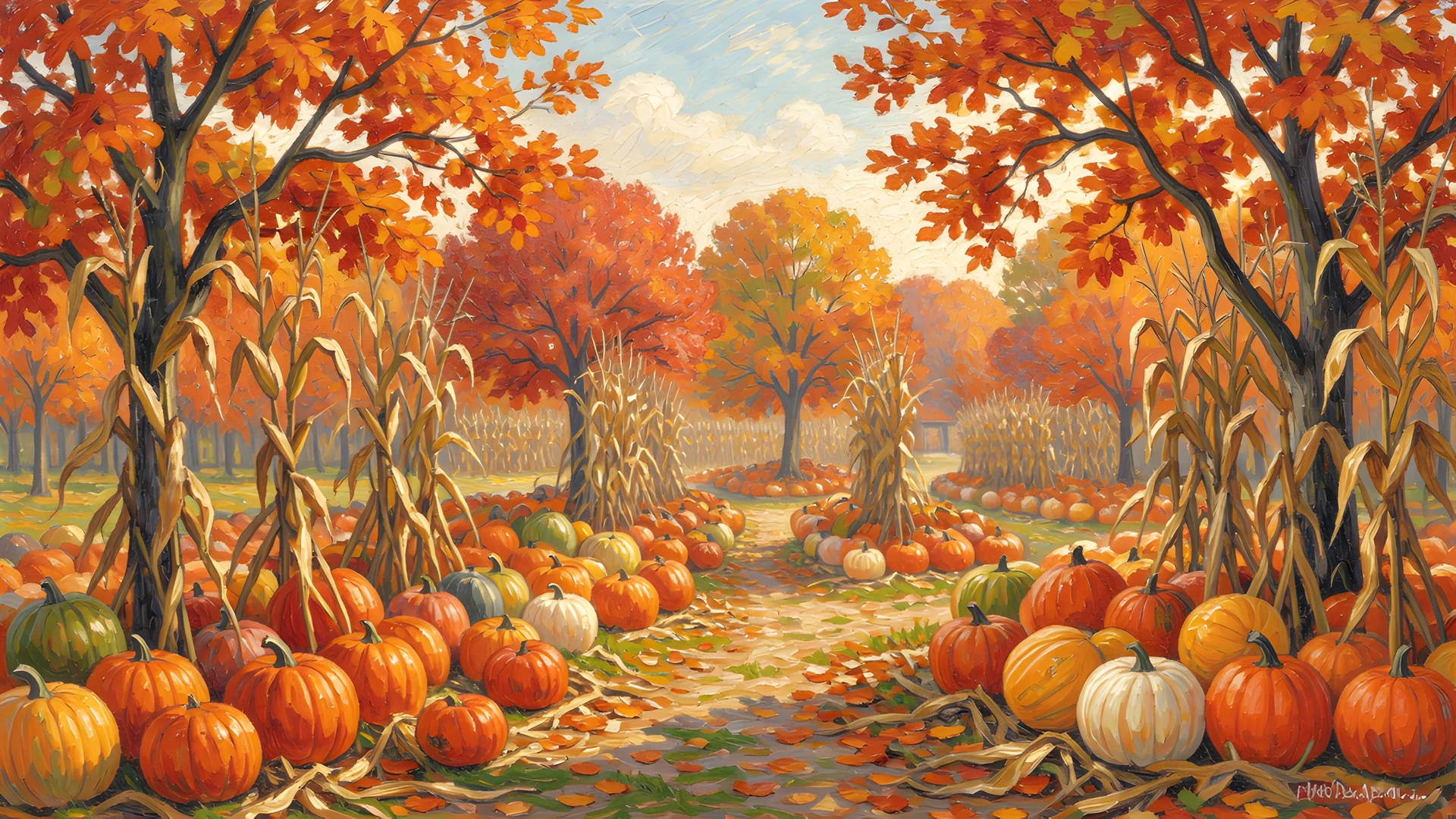 Vintage Dreamy Landscape