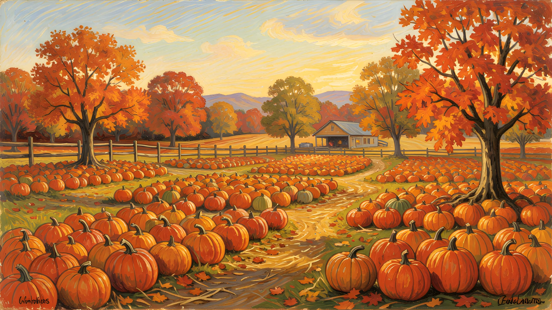 Pumpkin Patch Scene