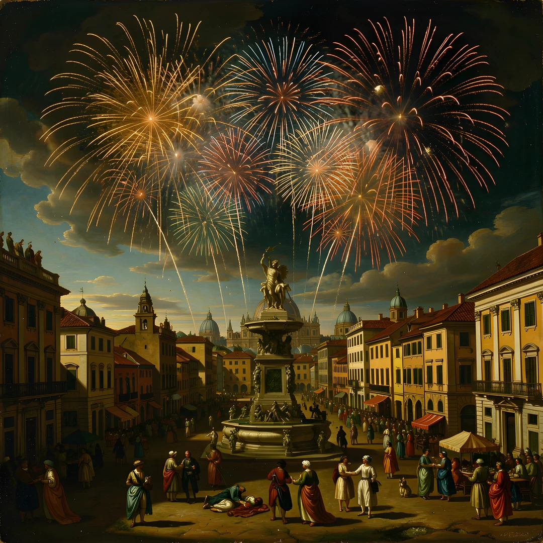 Fireworks Night Sky