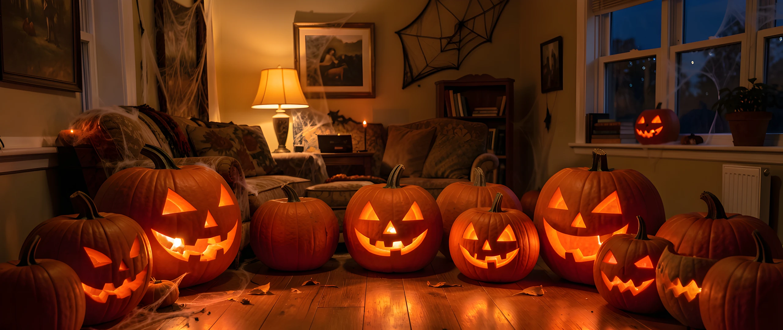 Spooky Pumpkin Scene