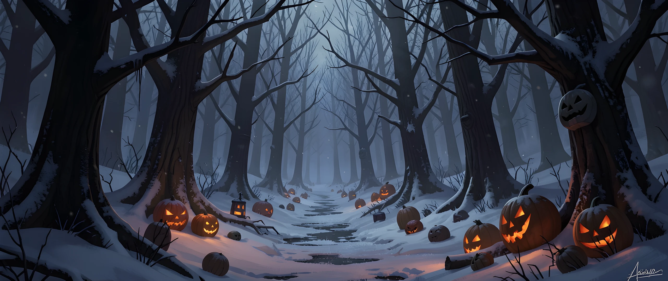 Haunted Winter Night