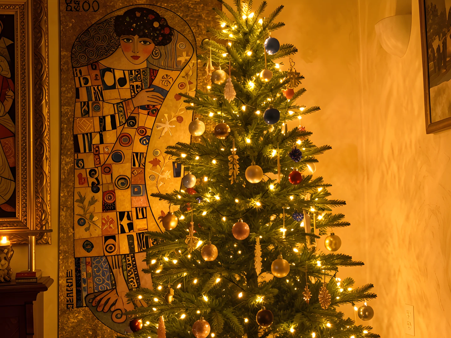 Golden Christmas Tree