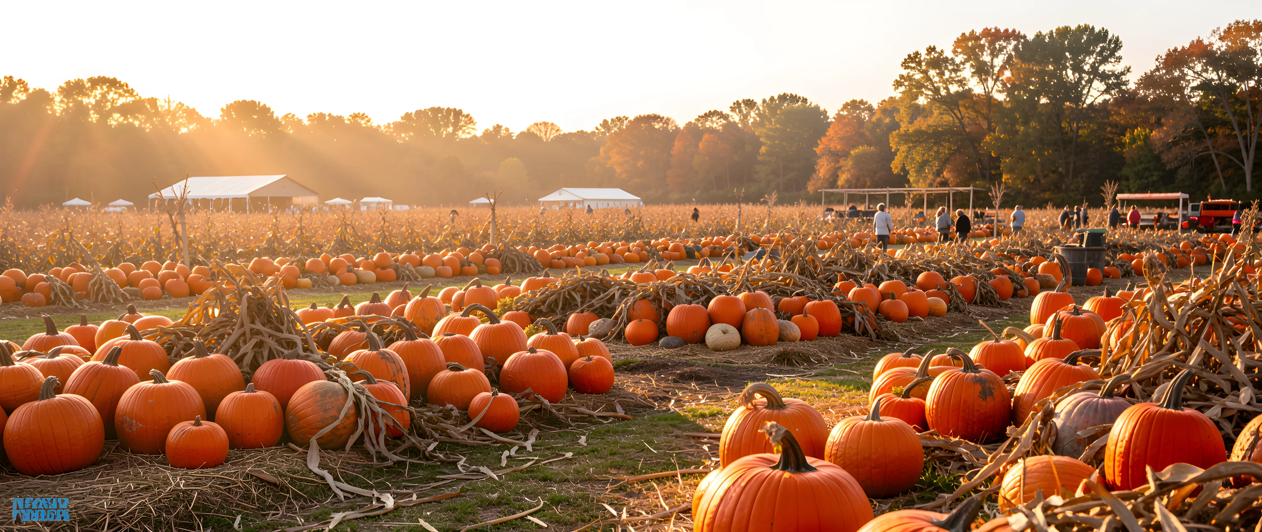 Golden Pumpkin Field