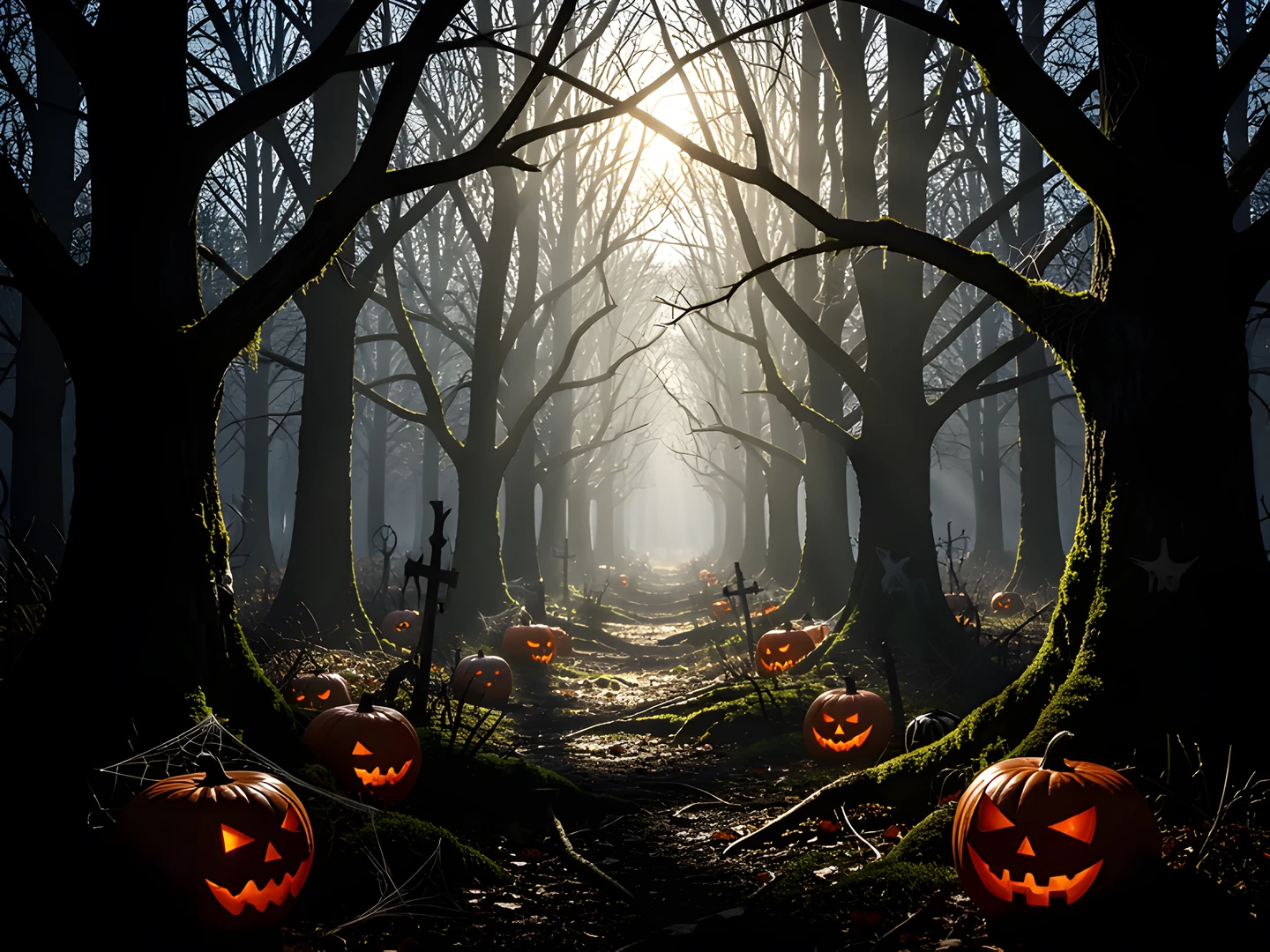 Dark Forest Night