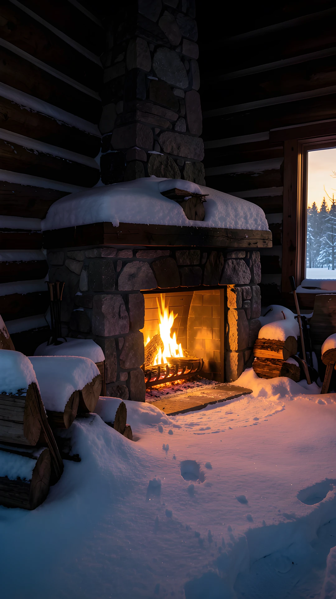 Cozy Winter Cabin