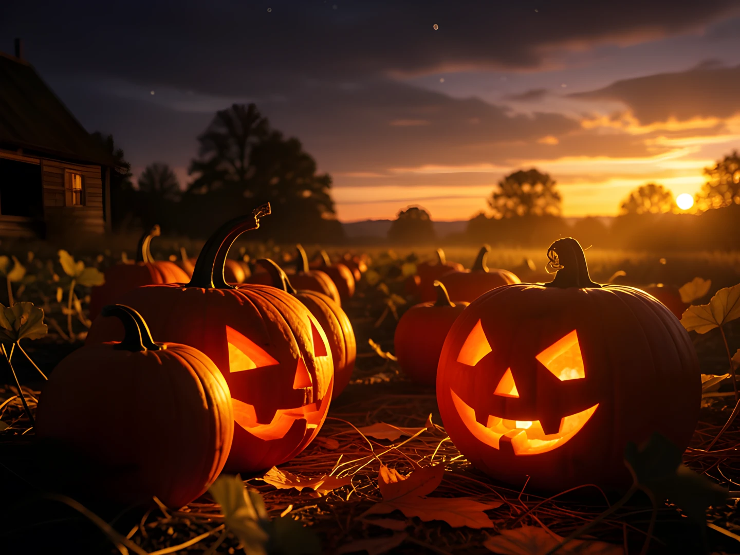 Golden Pumpkin Glow