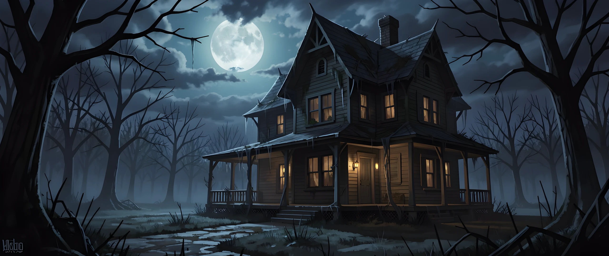 Dark Abandoned Mansion