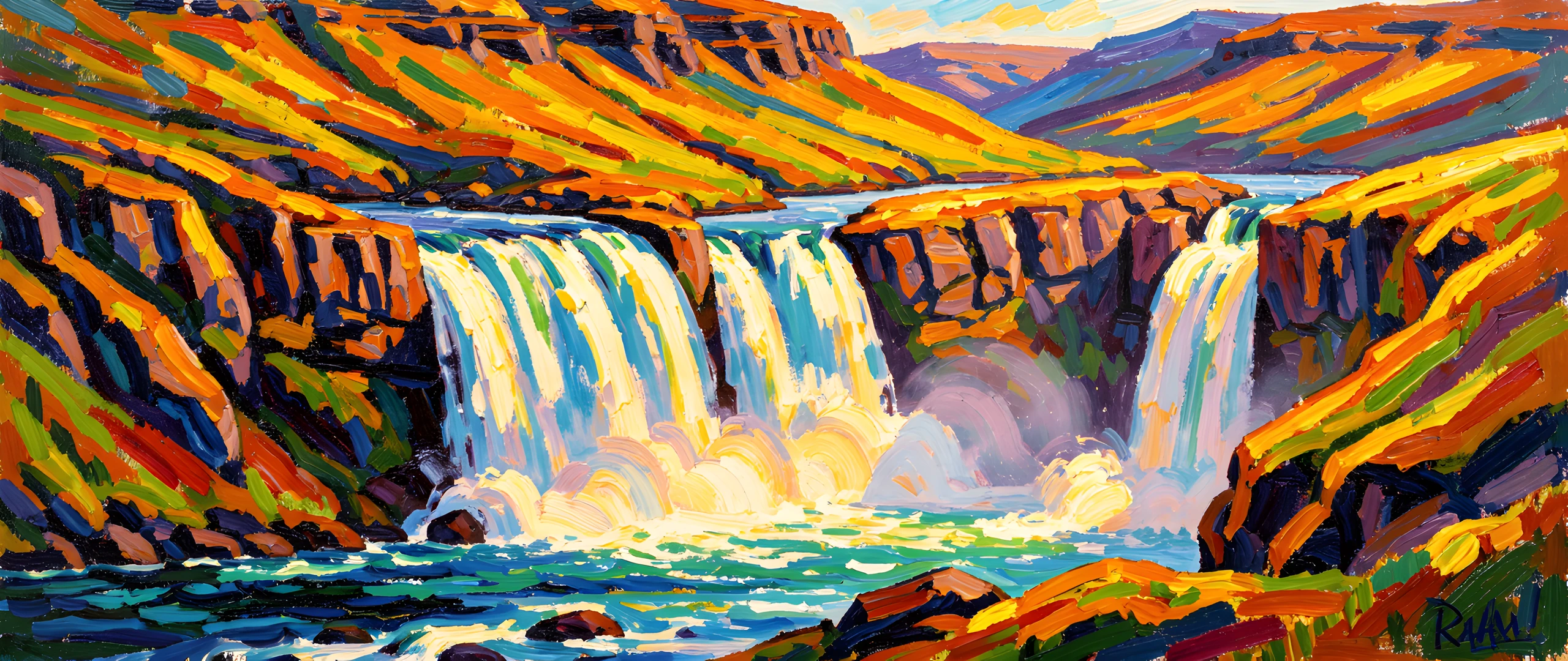 Foggy Morning Landscape