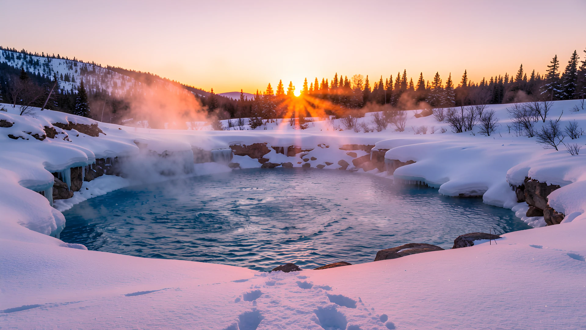 Frozen Crystal Lake