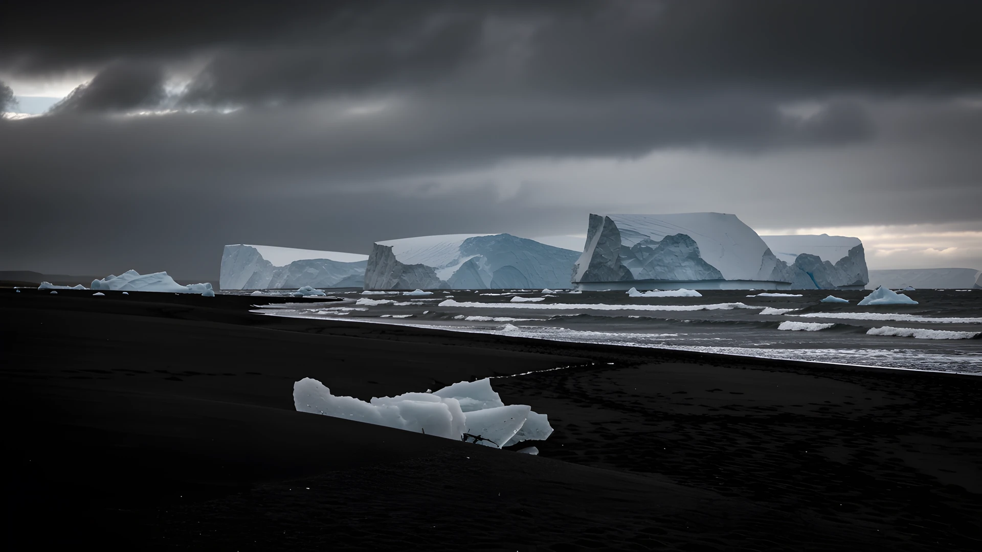 Dark Arctic Landscape