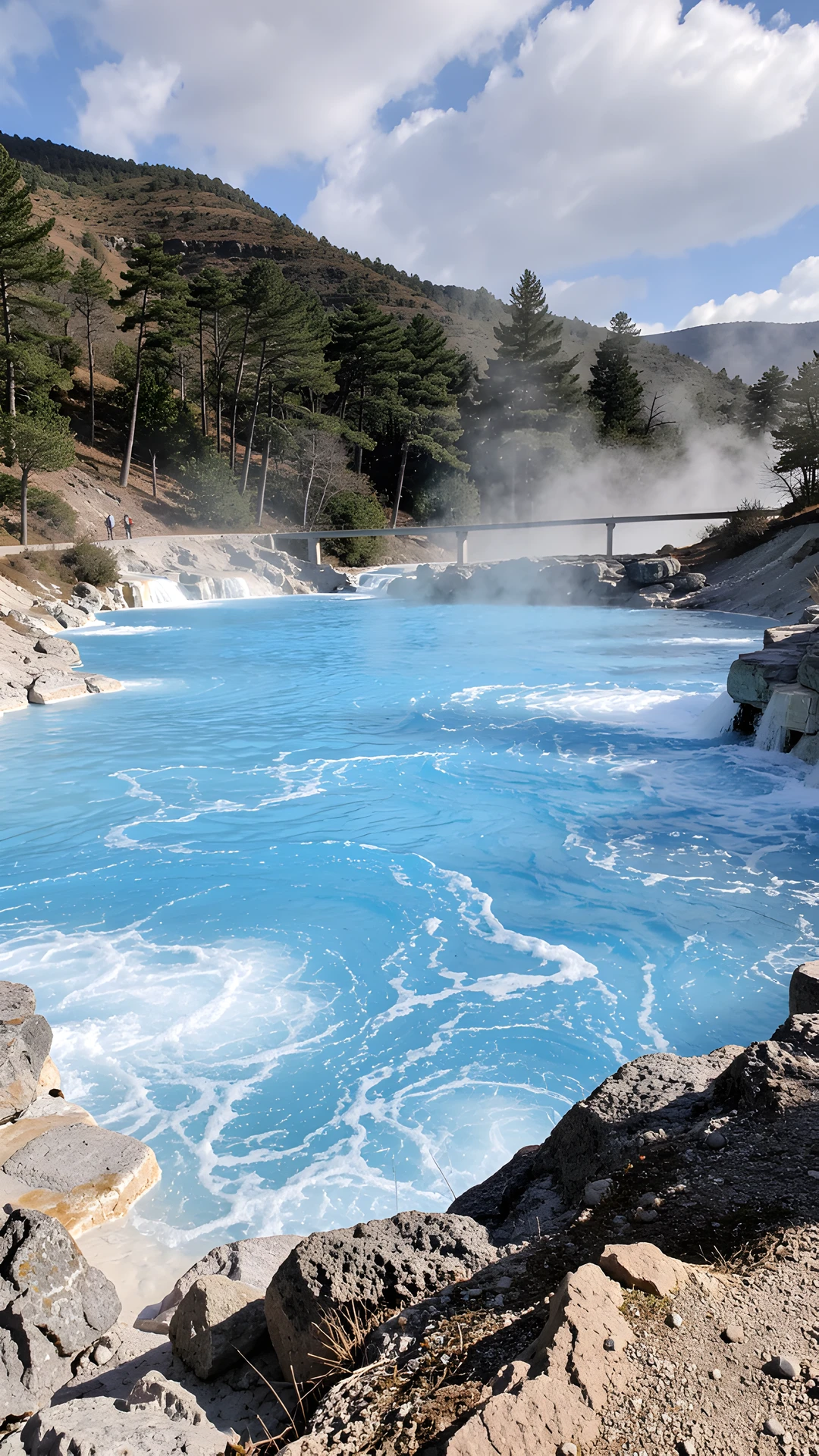 Steaming Blue Depths