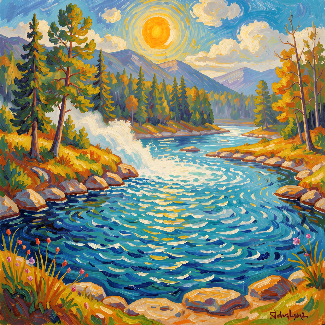 Monets Blue Lake