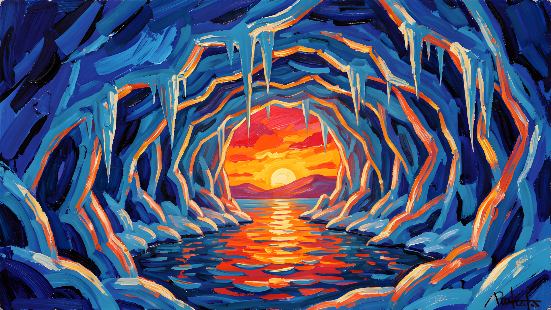 Impressionist Ice Cave