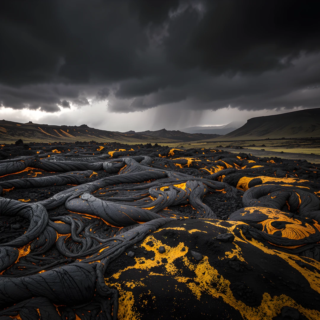 Icelandic Lava Storm