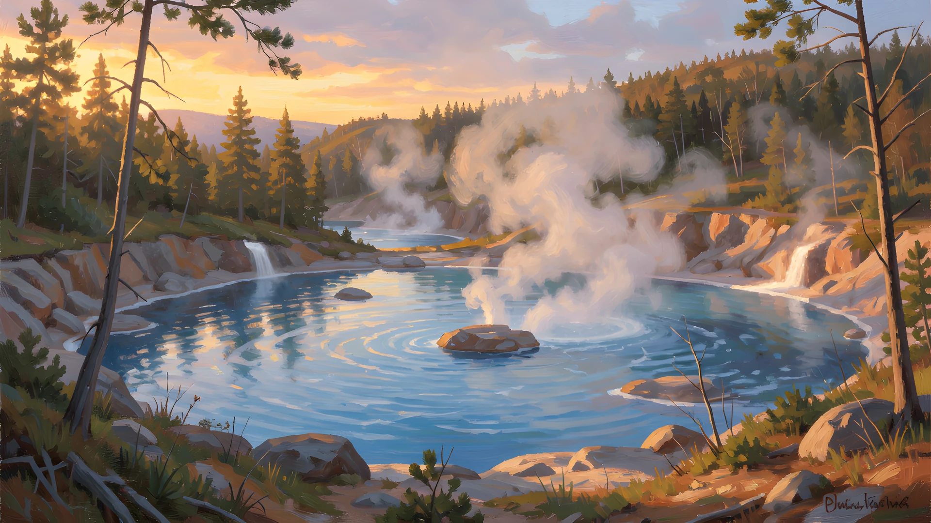 Steamy Morning Glow