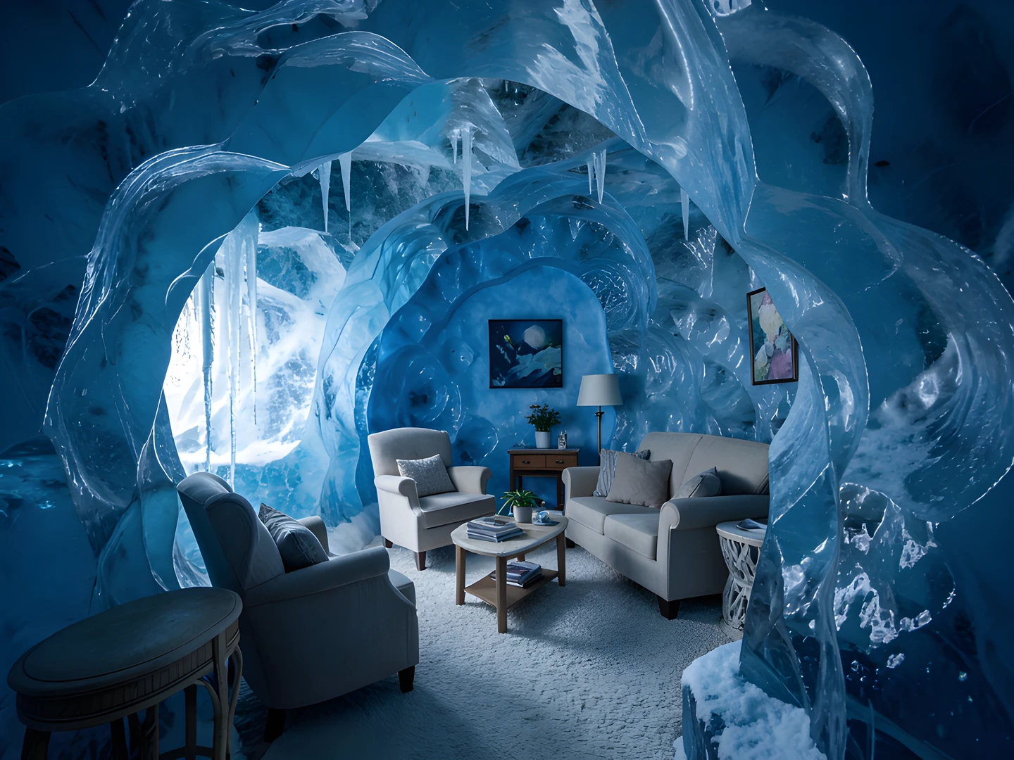 Frozen Winter Scene