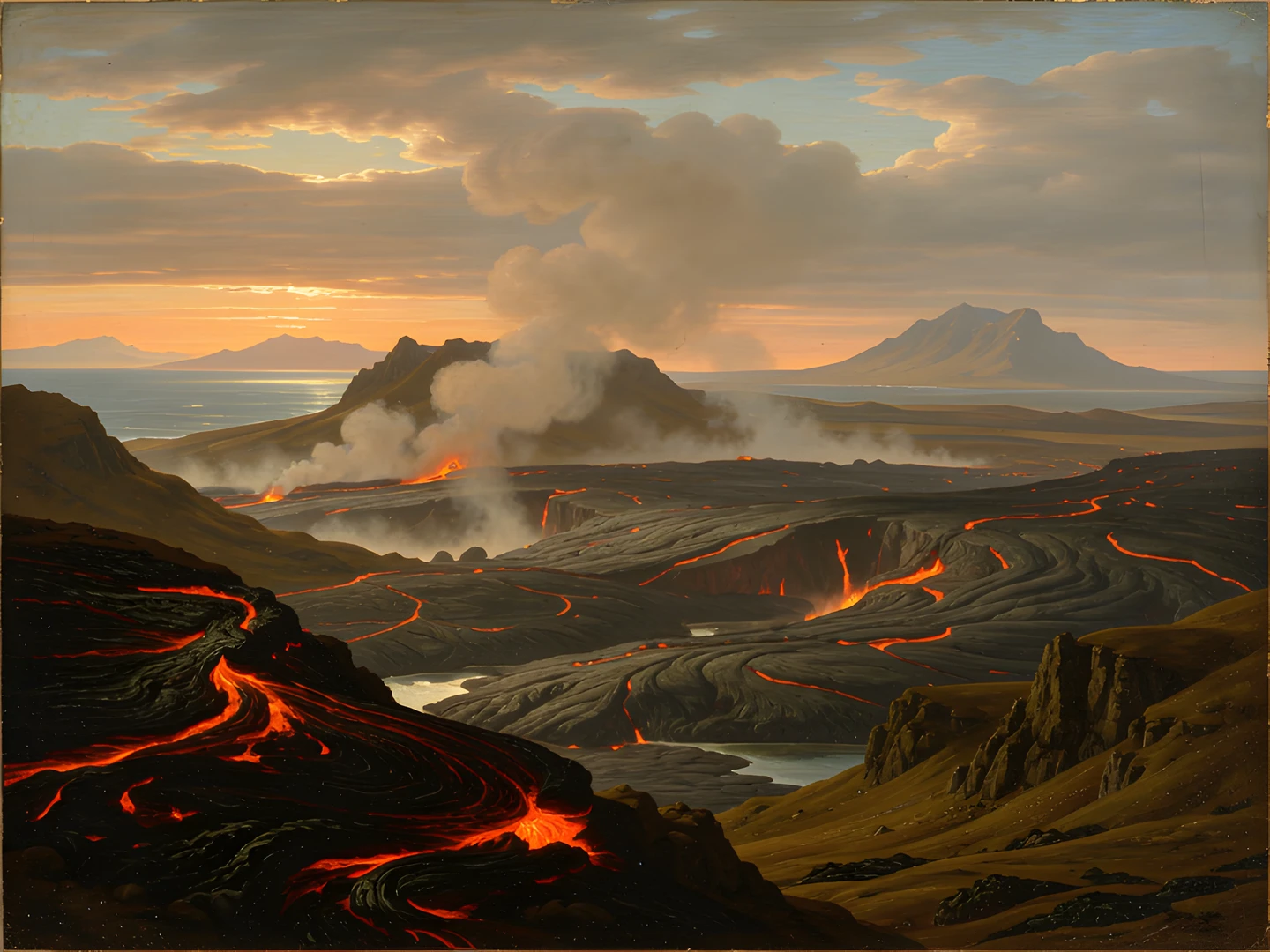 Icelandic Lava Scene