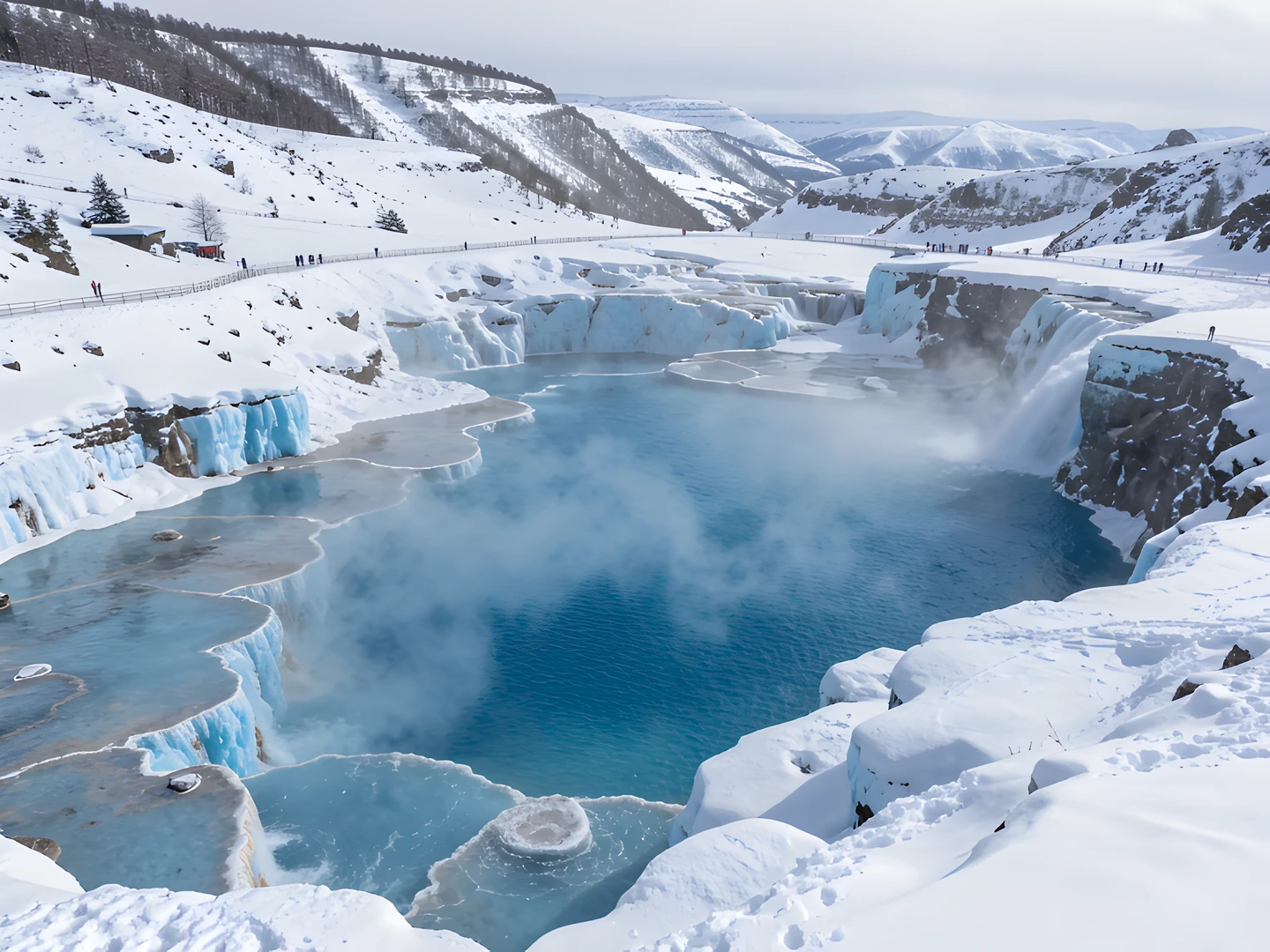 Frozen Blue Oasis