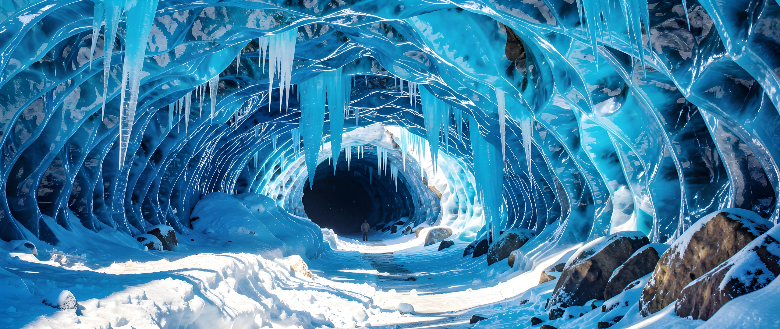 Frozen Blue Oasis