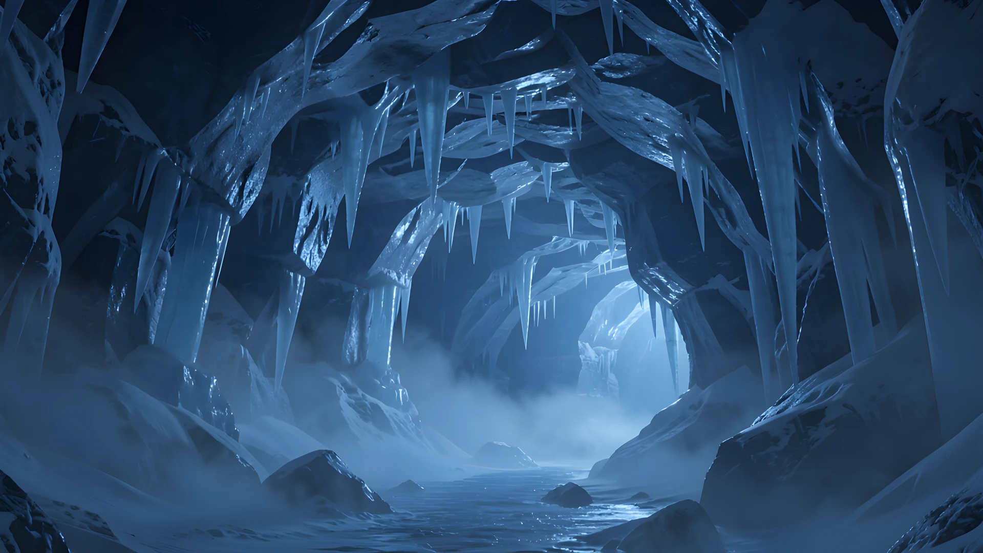 Frozen Glacier Cavern