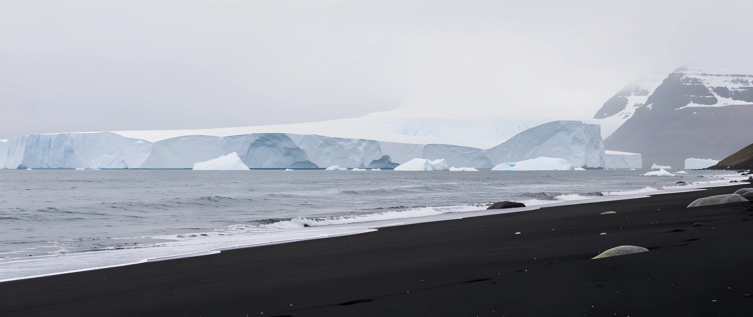 Frozen Ocean Scene