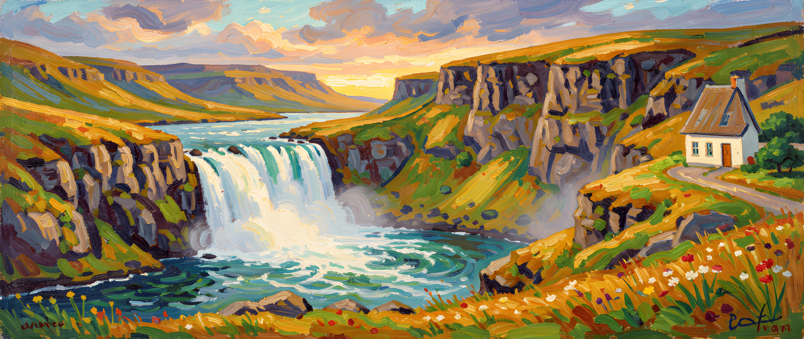 Icelandic Waterfall