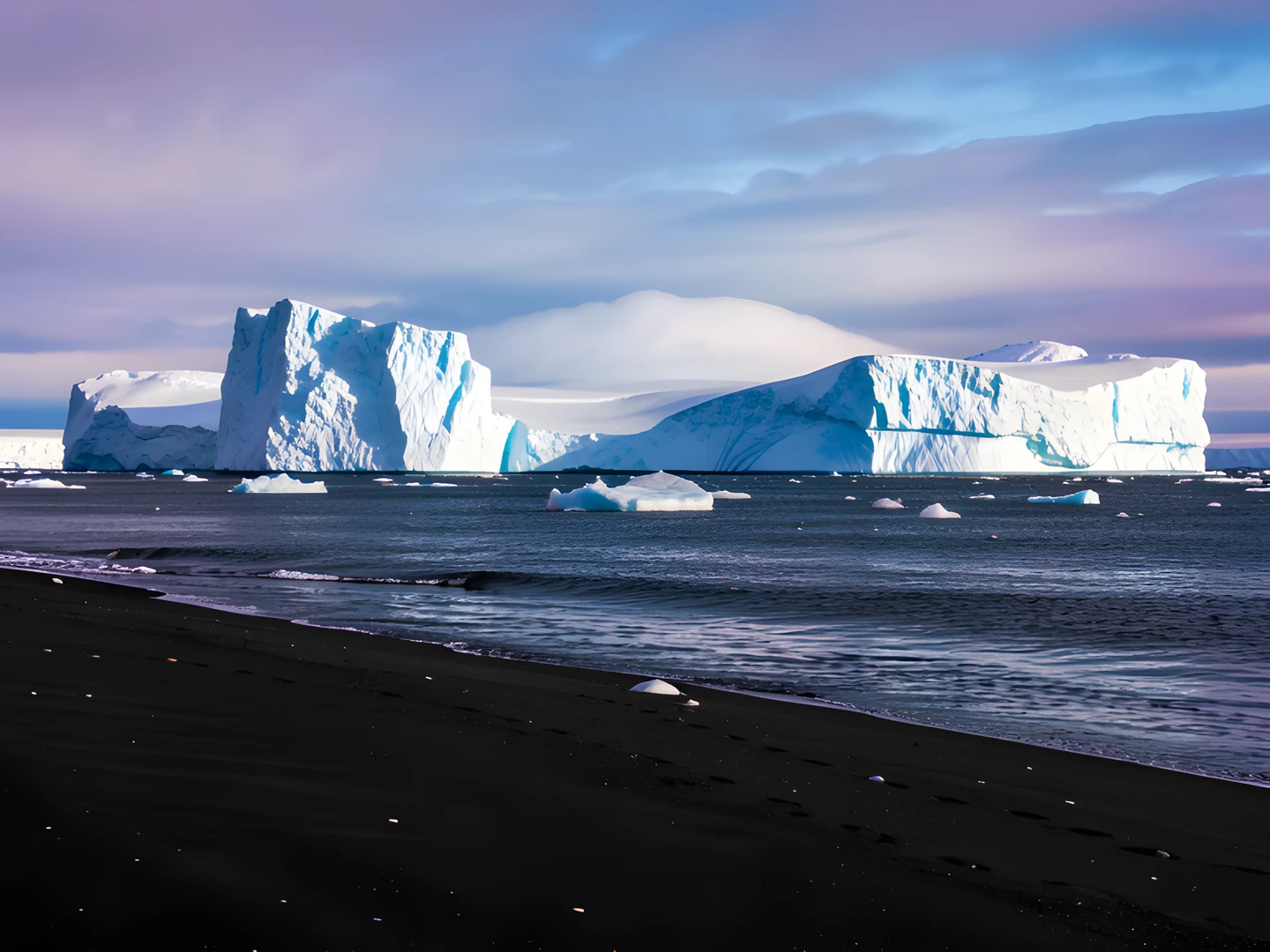 Frozen Ocean Scene