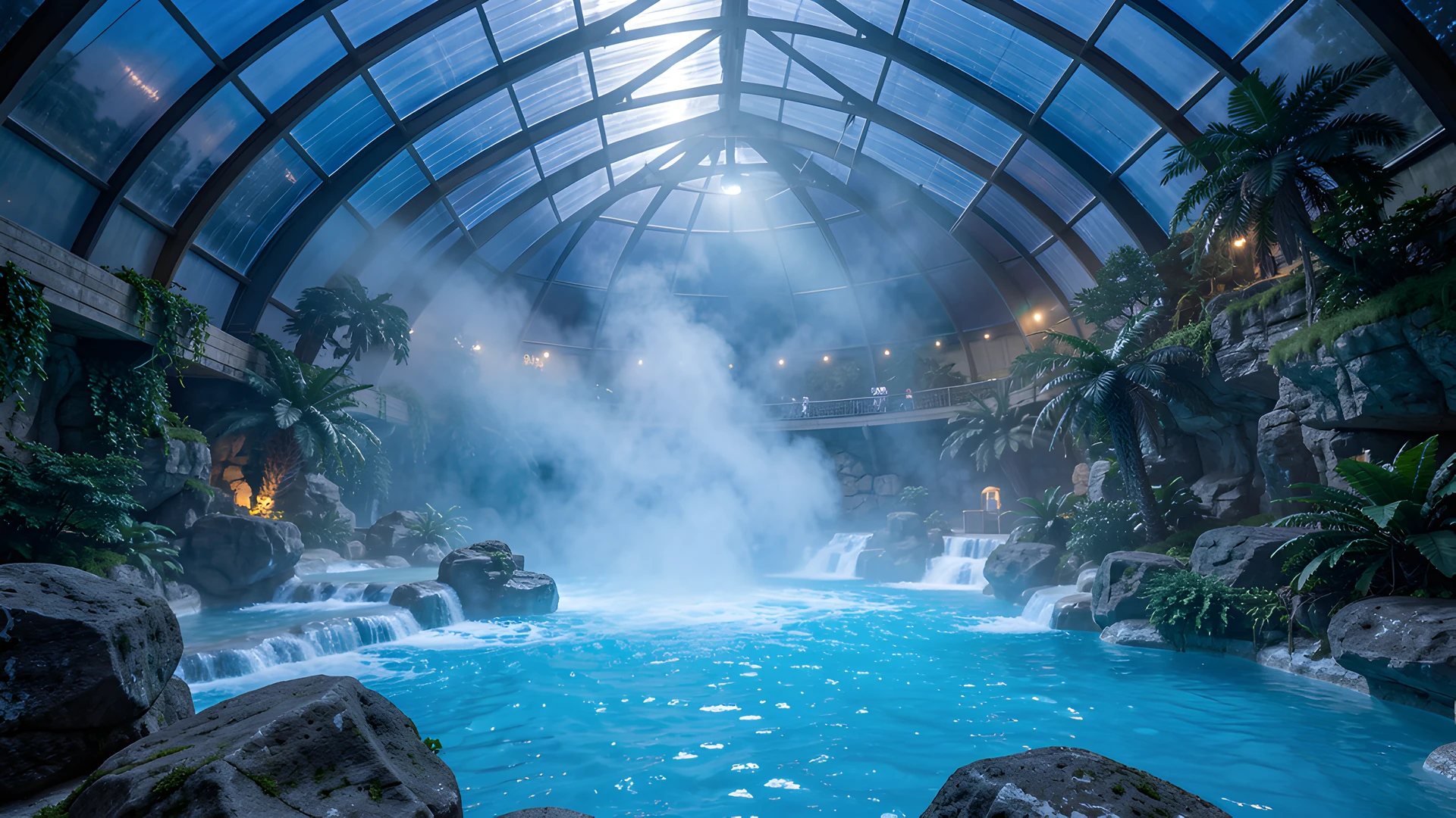 Steaming Blue Oasis