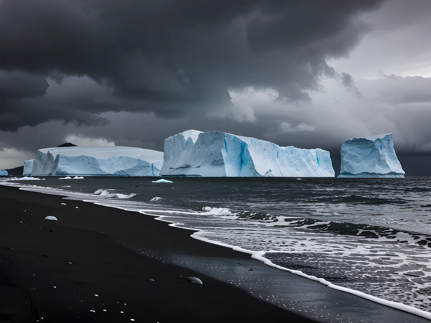 Dark Arctic Landscape