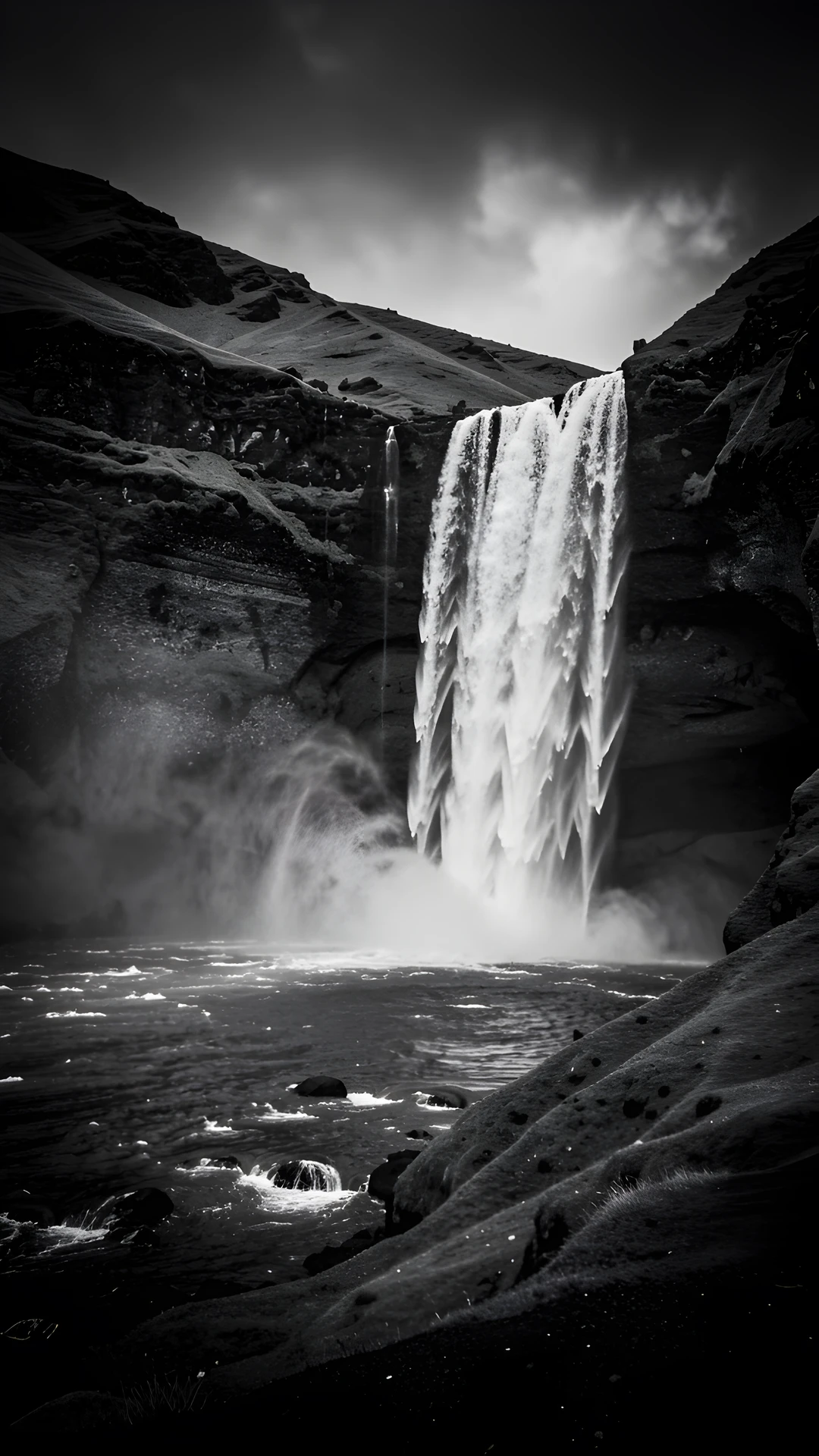 Frozen Midnight Falls