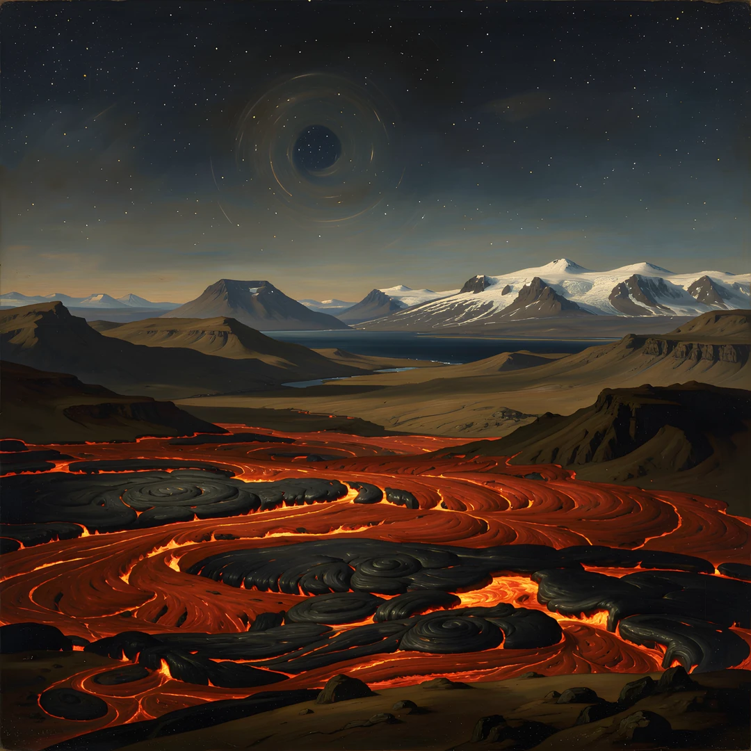 Icelandic Lava Night