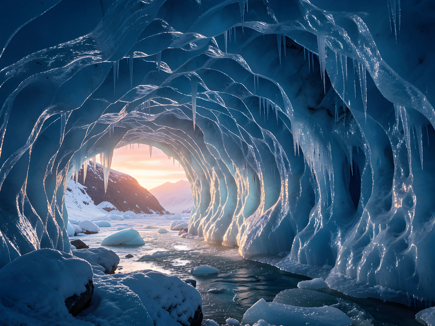 Glacial Blue Dawn