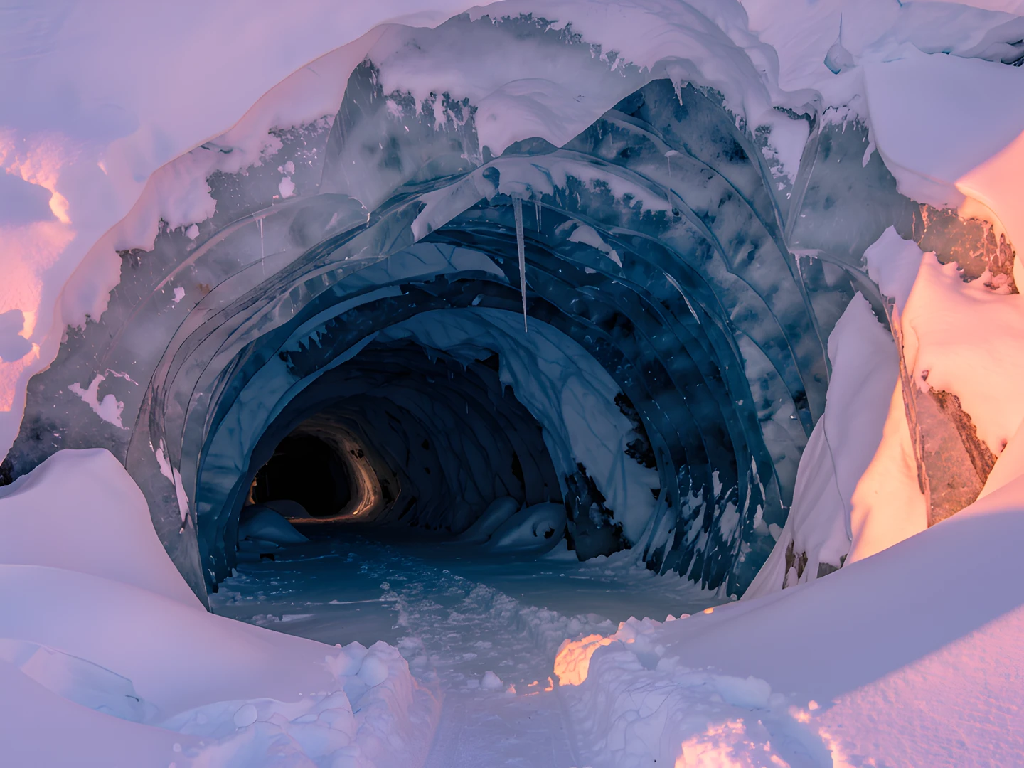 Frozen Glacier Cove