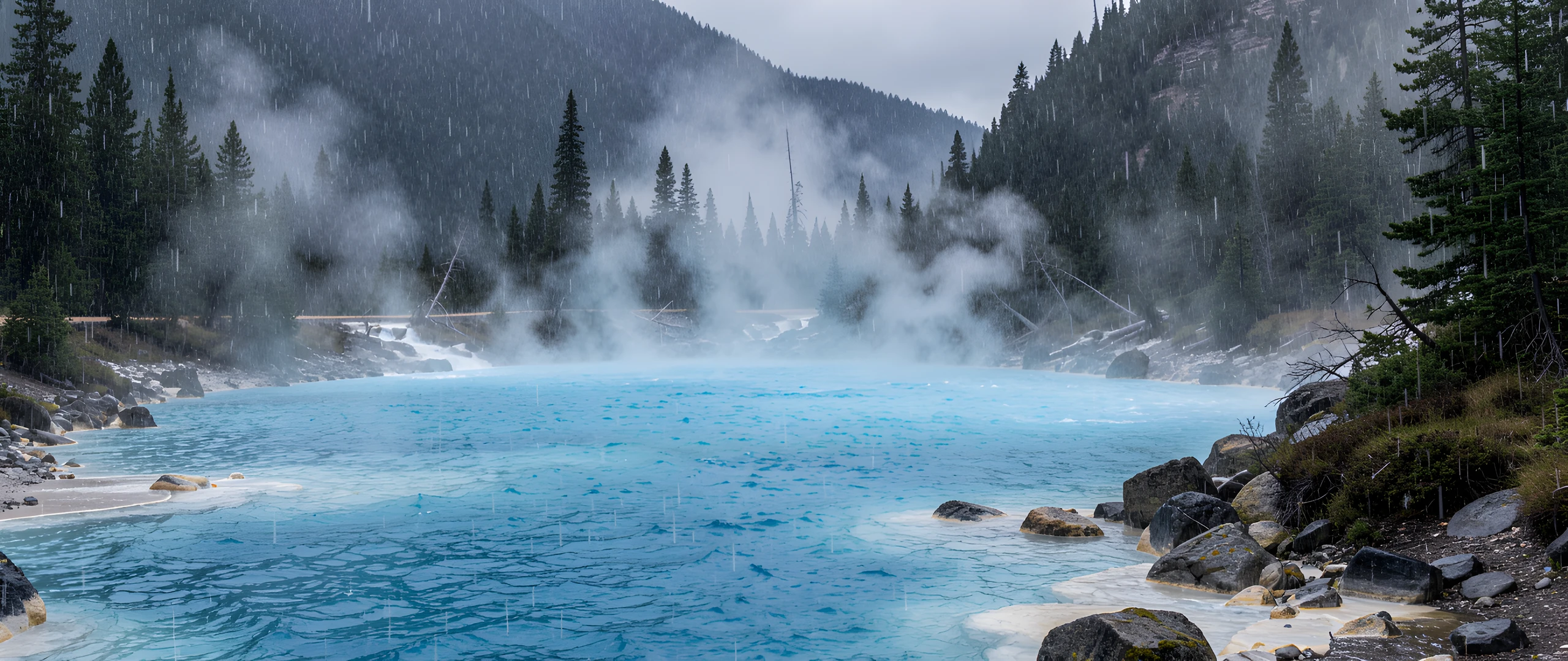 Steaming Blue Depths