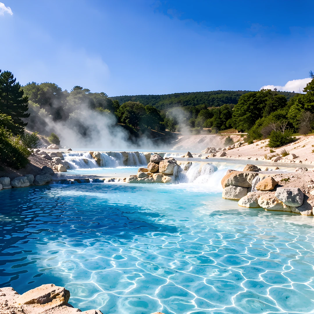 Steamy Blue Lagoon